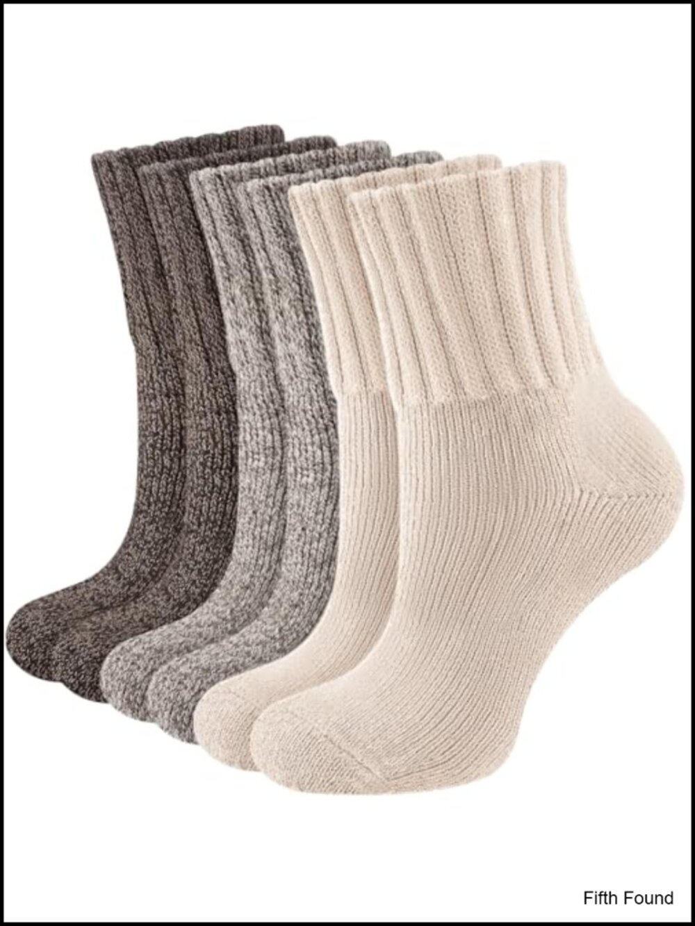 Women's Thermal Crew Boot Socks 3 Pairs Cushioned Winter Warm